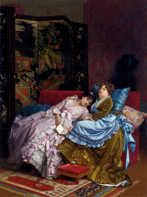 Toulmouche Auguste An Afternoon Idyll