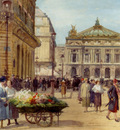 Gilbert Victor Gabriel The Flower Seller Place De L Opera Paris