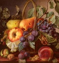Sartorius Virginie de A Still Life With A Basket Of Fruit