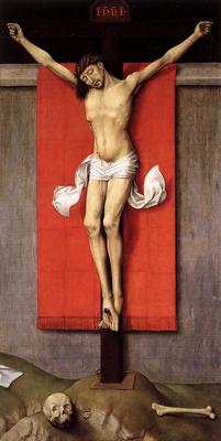 Weyden Crucifixion Diptych right panel