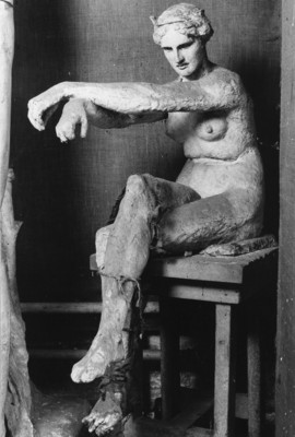 Watts George Frederick Seated Female Nude