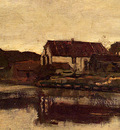 Weissenbruch Jan Hendrik A Farm On The Waterfront