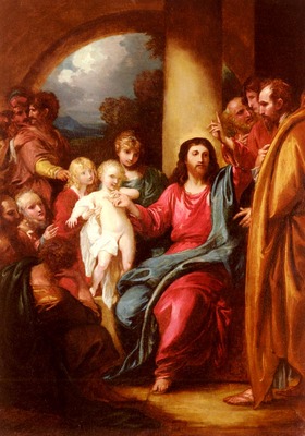 West Benjamin Christ Showing A Little Child As The Emblem Of Heaven