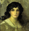 Whistler James Abott McNeill Head of a Young Woman