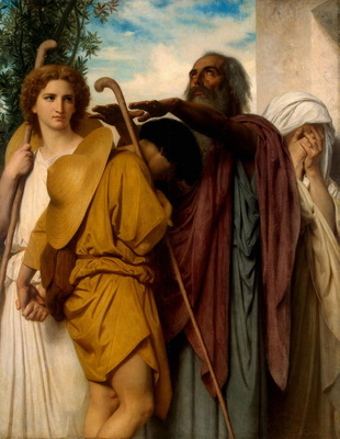 bouguereau william tobias saying goodbye to his father