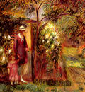 Glackens William J Two In A Garden