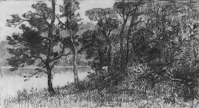 Hunt William Morris River Landscape