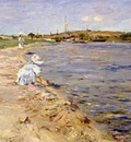 Chase William Merritt Beach Scene Morning at Canoe Place