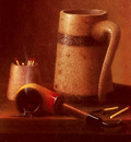 Harnett William M Still Life Pipe And Mug