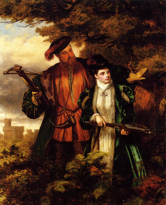 Frith William Powell Henry VIII And Anne Boleyn Deer Shooting