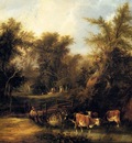 Shayer William Cattle By A Stream