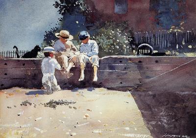Homer Winslow Boys and Kitten