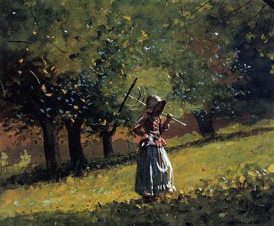 Homer Winslow Girl with a Hay Rake
