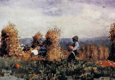Homer Winslow The Pumpkin Patch