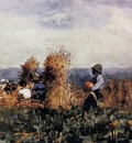 Homer Winslow The Pumpkin Patch