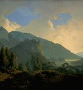 Wright An Italian Landscape with Mountains and a River