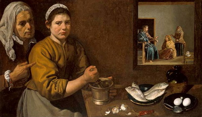 Christ in the house of Marthe and Marry Velazquez