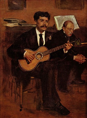 Edgar Degas Lorenzo Pagans et Auguste de Gas