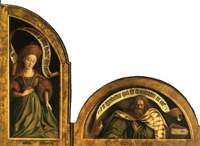 Ghent altarpiece Lunetes rigth