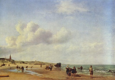 Het Strand van Scheveningen Adriaen van de Velde 1658