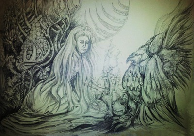 In the secret garden - the princess and the monster