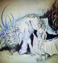 the bull in the fire