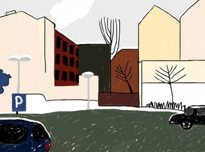 The fisrt snow in Berlin
