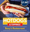 Best Hot Dog Boxy’s restaurant in Rosthern