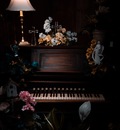 Piano Dark Background