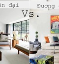 su khac biet giua phong cach thiet ke hien dai va duong dai