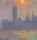 Londres, le Parlement. Trouée de soleil dans le brouillard Claude Monet