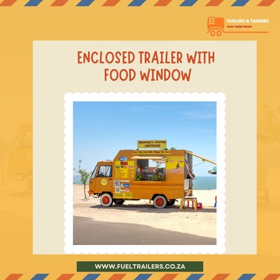 Enclosed Trailer With Food Window - Fuel Trailers