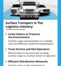 Why is Surface Cargo Important in The Logistics Industry
