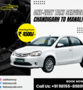 One Way Taxi Service Chandigarh to Manali