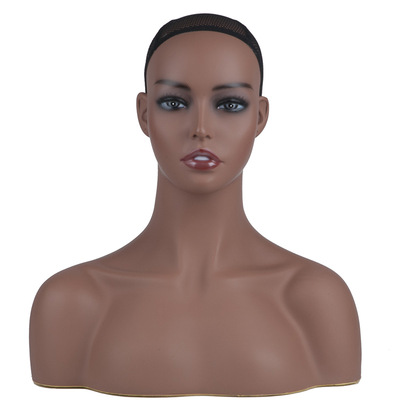Emily - Female Mannequin Head with Shoulders for Displaying Wigs Accessories
