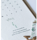 Blossoming Year Ahead: Plantable Seed Calendar for Loved Ones